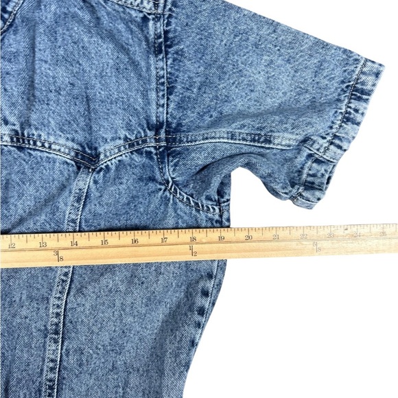 NEW Free People/ We The Free Trouser Jumpsuit Womens Large Denim Utility - Picture 10 of 10